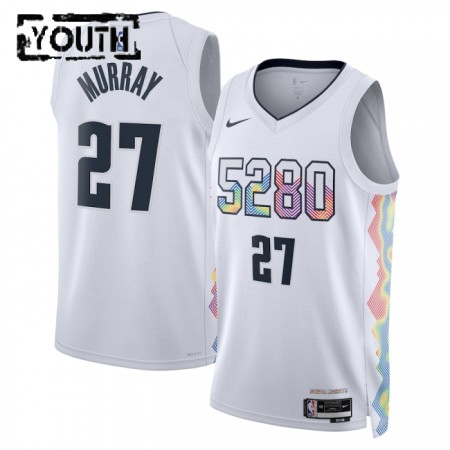 Camiseta Niños NBA Denver Nuggets Jamal Murray 2024-25 Nike City Edition Blanco Swingman Camiseta Niños NBA Denver Nuggets Jamal Murray 2024-25 Nike City Edition Blanco Swingman